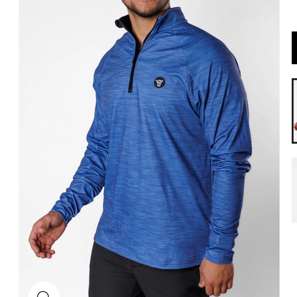 Men's Sunday Swagger Performance Quarter Zip - Wave Colorway Size Small